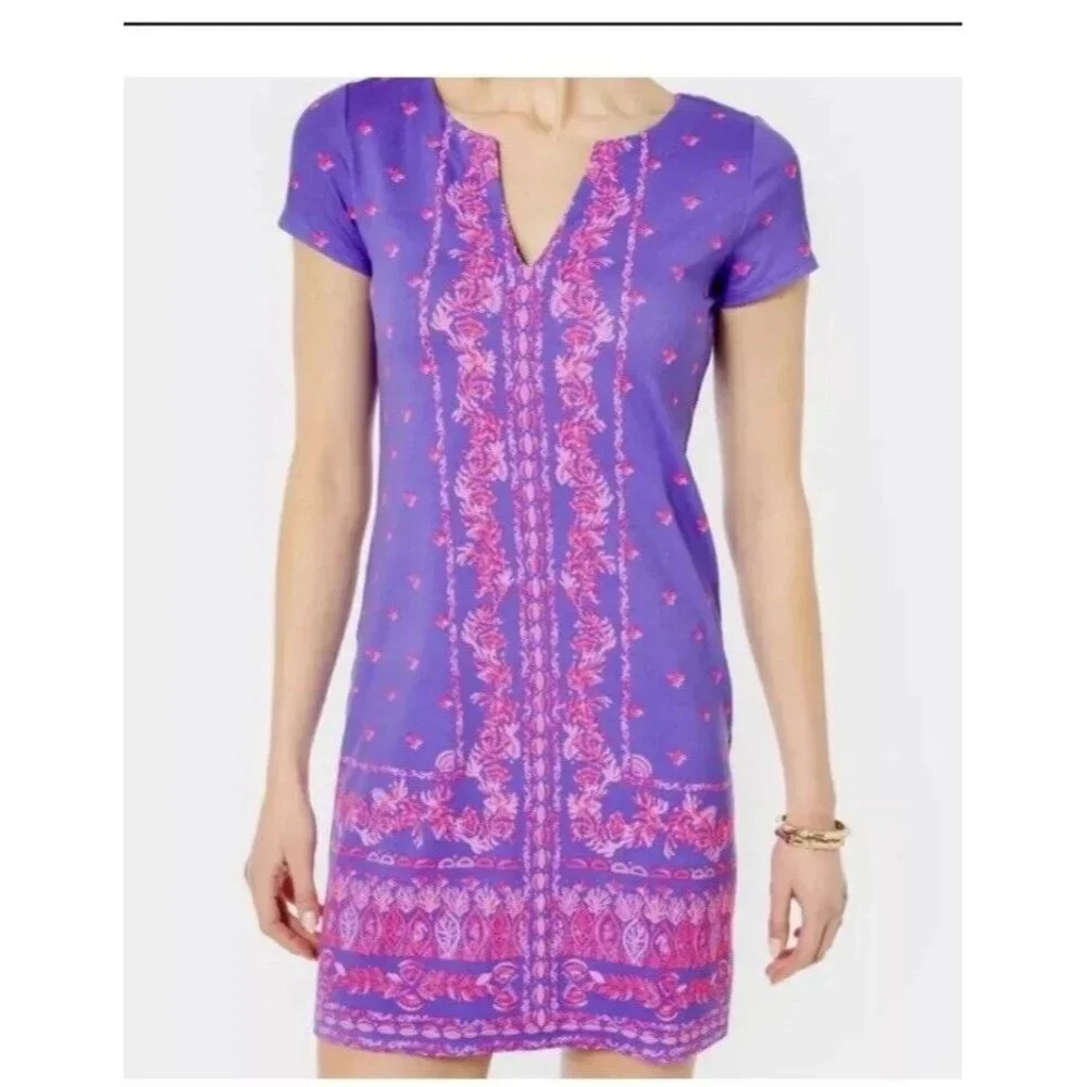 Lilly Pulitzer Purple and Pink Midi Dress